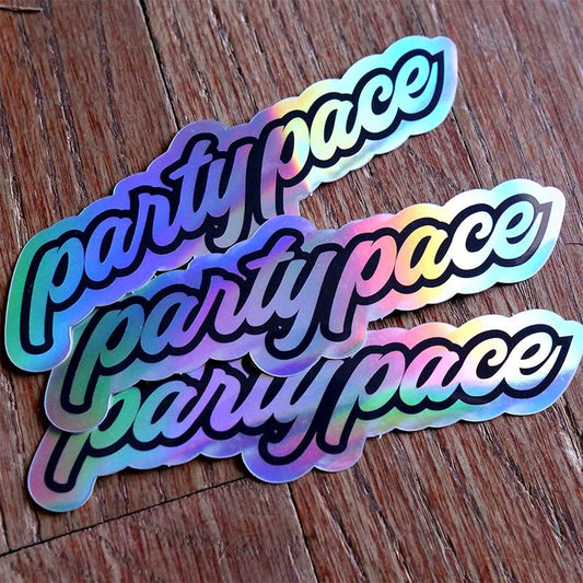 Party Pace™ Holographic Sticker (3 stickers)